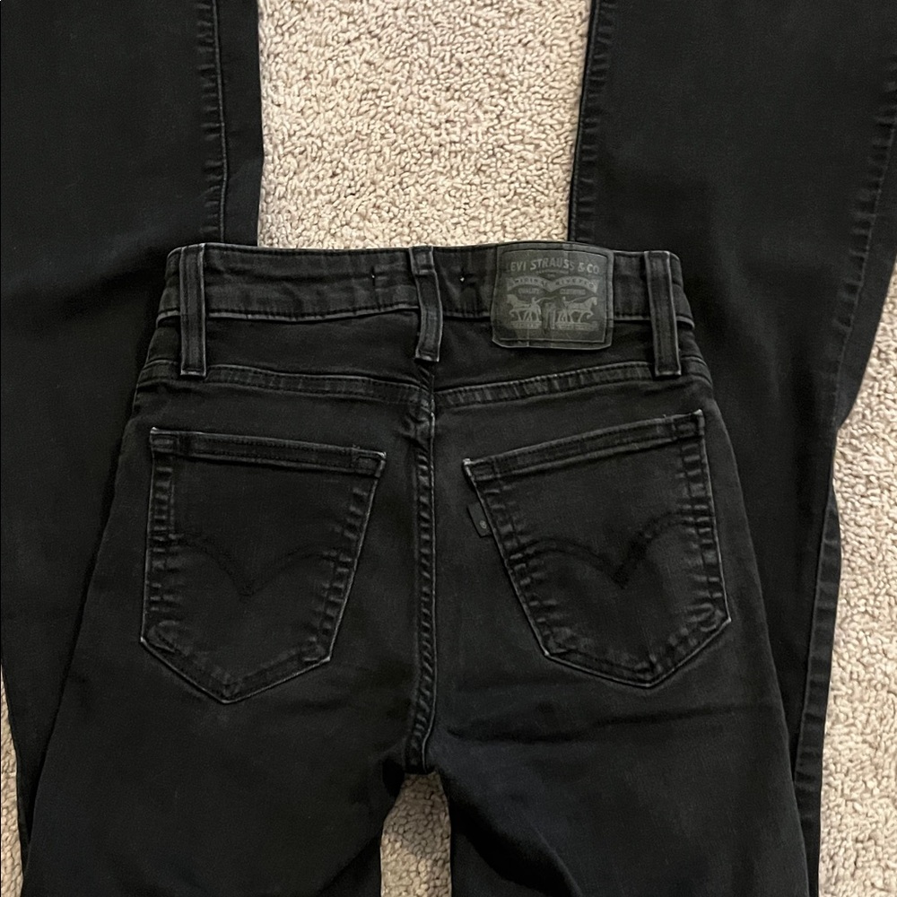 Levi's Black High-Rise Flare Jeans - Picture 5 of 7